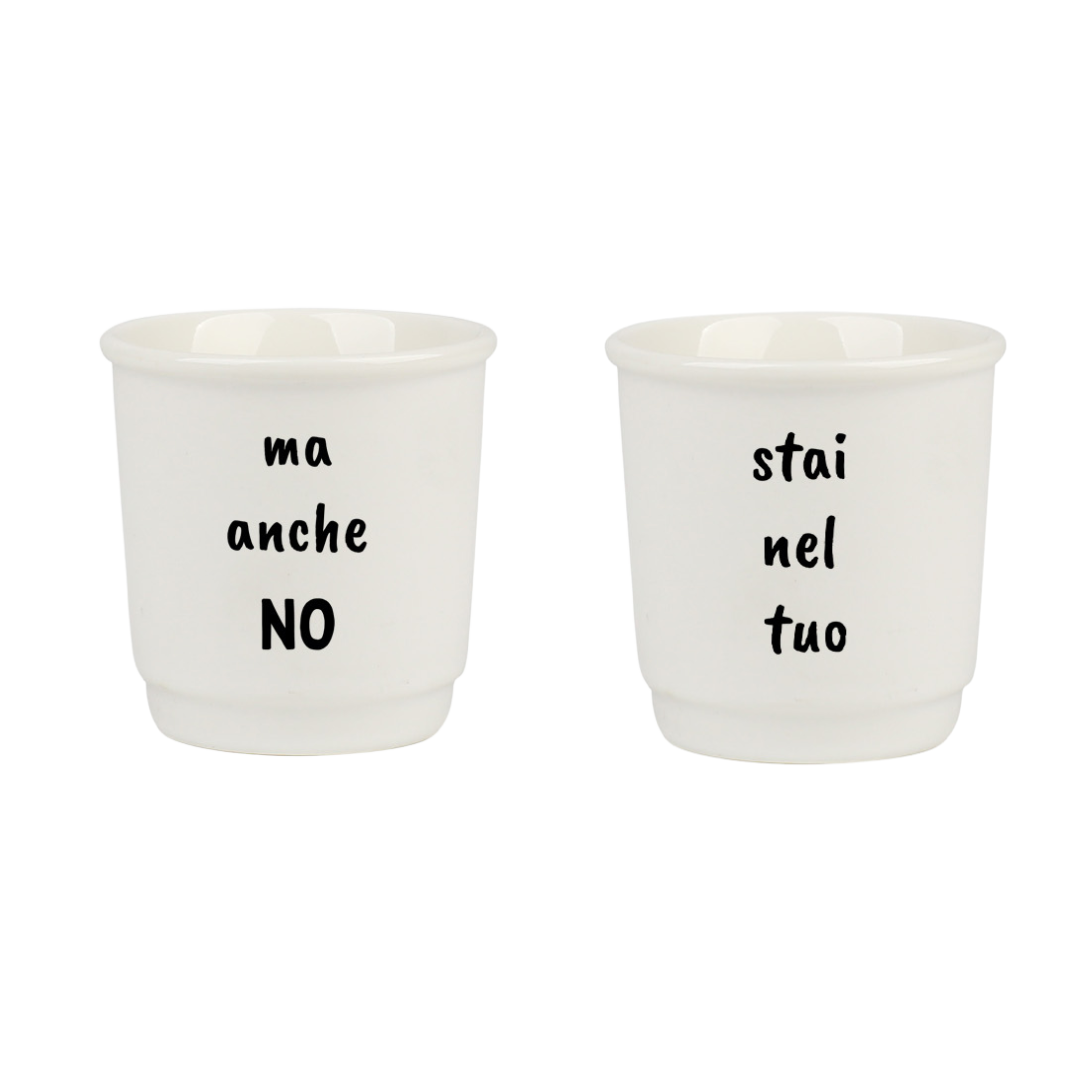 Set di 2 tazzine da caffè espresso in ceramica fatte a mano Set di 2 tazzine da caffè espresso in ceramica fatte a mano
