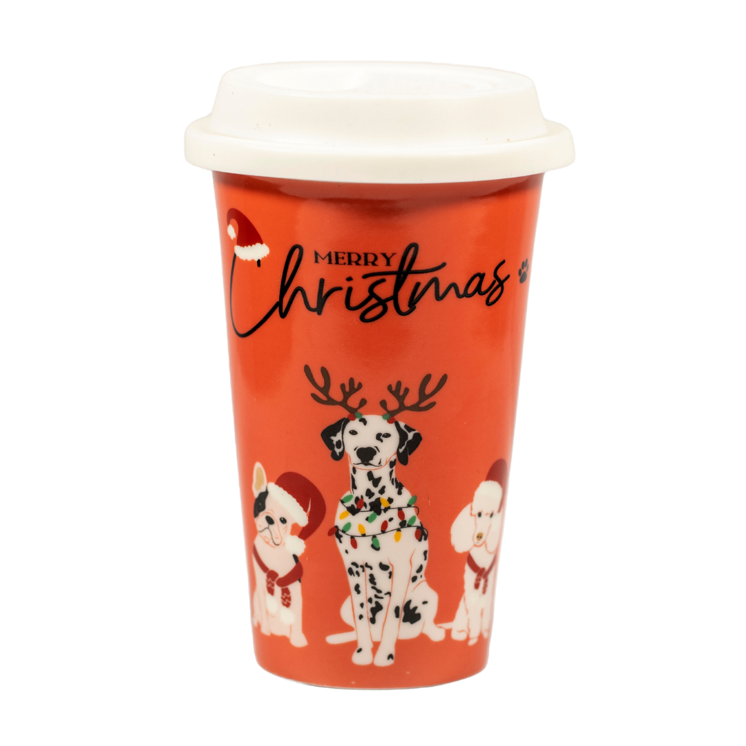 SHENDONG Tazza da Caffè per Mamma del Cane con Coperchio